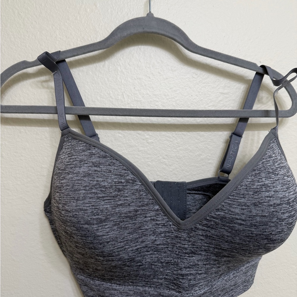 Nautica Women's Charcoal Sports Bra